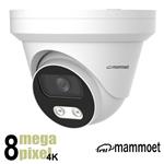Mammoet 8MP/4K IP dome camera  - slimme detectie - 25m nachtzicht - SD slot- 2,8mm | MAMD2