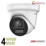 Hikvision 4 megapixel ColorVu IP camera - microfoon - SD-kaart slot - witte LEDs - DS-2CD2347G2-LU