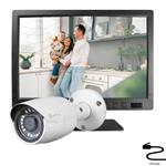 Analoge camera wit + 10'' Full HD monitor - 30m nachtzicht - vdi18