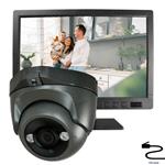 Analoge camera grijs + 10'' Full HD monitor - 30m nachtzicht - vdi17