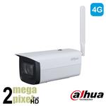 Dahua Full HD WizSense IP camera - 4G module - microfoon - starlight - IPC-HFW3241DFP-AS-4G