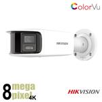 Hikvision 4K ColorVu Panorama camera 4 mm - SD kaart slot - Alarm - DS-2CD2T87G2P-LSU/SL