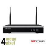 Hikvision 4 megapixel 4 kanaals wifi NVR recorder - DS-7104NI-K1/W/MQ