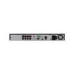Hikvision 4K 8 kanaals NVR recorder - 8x PoE - 4x alarm - 2x HDD - 5208MH-8PQ