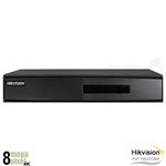 Hikvision 4K 8 kanaals NVR - 8x PoE - 4x alarm - 2x HDD - HWN-5208MH-8P