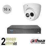 Dahua OEM Full HD CVI camerasysteem - 50m nachtzicht - audio - 16 camera's - cvs1621