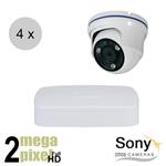 Full HD CVI camerasysteem - Sony sensor - Dahua recorder - 40m nachtzicht - motorzoom  - 4 camera's 