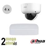 Dahua Full HD CVI camerasysteem - 60m nachtzicht Starlight - motorzoom - 4 camera's - cvs476