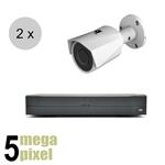 EMpower 5 megapixel camerasysteem 2 x bullet camera - nachtzicht 30m - ips50