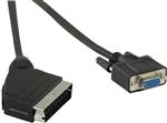 2m scart naar 15 pin HD VGA kabel - vg9