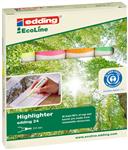 Edding 24 Ecoline Tekst Marker Assortiment set 4 kleuren (2-5 mm schuin)