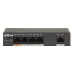 Dahua PoE switch - 4 PoE poorten + 1 Uplink poort - Speed 10/100 Mbps - poe29