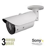 Aanbieding: 3 megapixel IP camera - 40m nachtzicht - motorzoom - Sony CCD sensor -  OnVif- 3mpv4