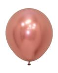 Ballonnen Reflex Rose Gold 45cm 6st
