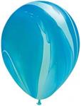 Ballonnen Superagate Blue Rainbow 28cm 25st