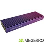 LC-Power LC-M2-C-MULTI-4 behuizing voor opslagstations SDD-behuizing Zwart, Paars, Violet M.2