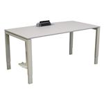 Elektrisch Bureau Wit Lichtgrijs 160 x 80