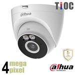 Dahua 4MP wifi TiOC dome camera - microfoon  en speaker- full color  - T4A-PV