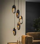 Metalen hanglamp | Brighton getrapt 5L