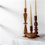 Aurora kandelaars | Set van drie - brick