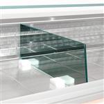 Scheiding expositie in glas (l.860mm) | Diamond | SPCR-86