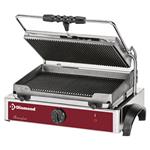 Elektrische panini grill medium, geribde platen | Diamond | GR-PANOS