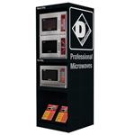 Presentatiemeubel 3 microgolfovens - zwart | Diamond | MEB-3D