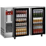 Flessenkoeler, roestvrij staal, 2 glazen deuren, 375 liters | Diamond | TAVX/2G-R2