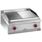 Elek. bakplaat, 1/2 vlakke 1/2 geribde, hard verchr., module 1/1  -top- | Diamond | E7/PMCD7T