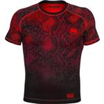 Venum FUSION Rash Guard Compressie T-shirt Zwart Rood