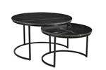 Jamie Marble Black | Salontafel set van twee