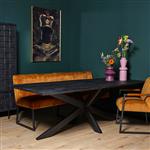 Zwarte eettafel New York  | 240 cm