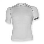Compressie onderhemd met korte mouwen Wit/grijs