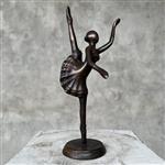 sculptuur, No Reserve Price - Bronze Ballerina - 30 cm - Brons