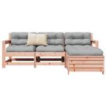 vidaXL 4-delige Loungeset massief douglas vurenhout