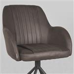 LABEL51 Eetkamerstoel Novi - Antraciet - Microfiber