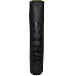 Punch Round Bokszak Vinyl 180x35 gevuld incl Ketting Zwart Zwart