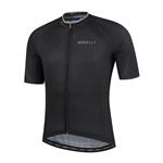 Heren fietsshirt KM Weave Zwart/grijs