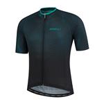 Heren fietsshirt KM Weave Zwart/groen