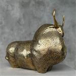 sculptuur, NO RESERVE PRICE - Abstract Sculpture of an American Bison - 17 cm - Brons