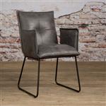 Eetkamerstoel  Seda | Met armleuning grijs