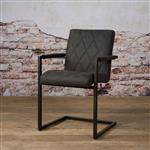 Industriële Eetkamerstoel Lomba | Antraciet