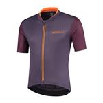 fietsshirt KM Minimal Purper/zwart/oranje