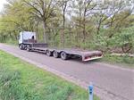 Lintrailer Semi Dieplader, gestuurd, uitschuifbaar 45000 kg!!! APk!!!