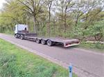 Lintrailer Semi Dieplader, gestuurd, uitschuifbaar 45000 kg!!!