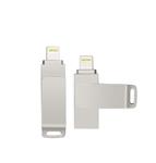 DrPhone FDS5 Flashdrive 2 in 1 Lightning naar USB - Geheugenstick - 64GB - Externe opslag – Zilver