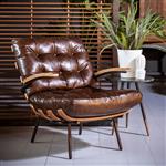 Fauteuil Bastiaan - donkerbruin