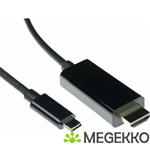 ACT USB Type C naar HDMI male conversie kabel 4K/60Hz, 2 meter