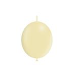 Gele Knoopballonnen Pastel 30cm 50st