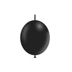 Zwarte Knoopballonnen 30cm 50st
